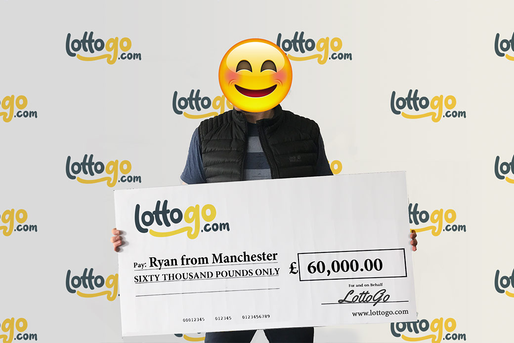 LottoGo Scratchcards Winner - £60,000 - Ryan from Manchester