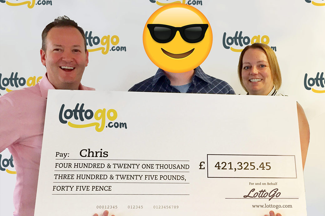 LottoGo EuroMillions winner - £421,325.45 - Chris 